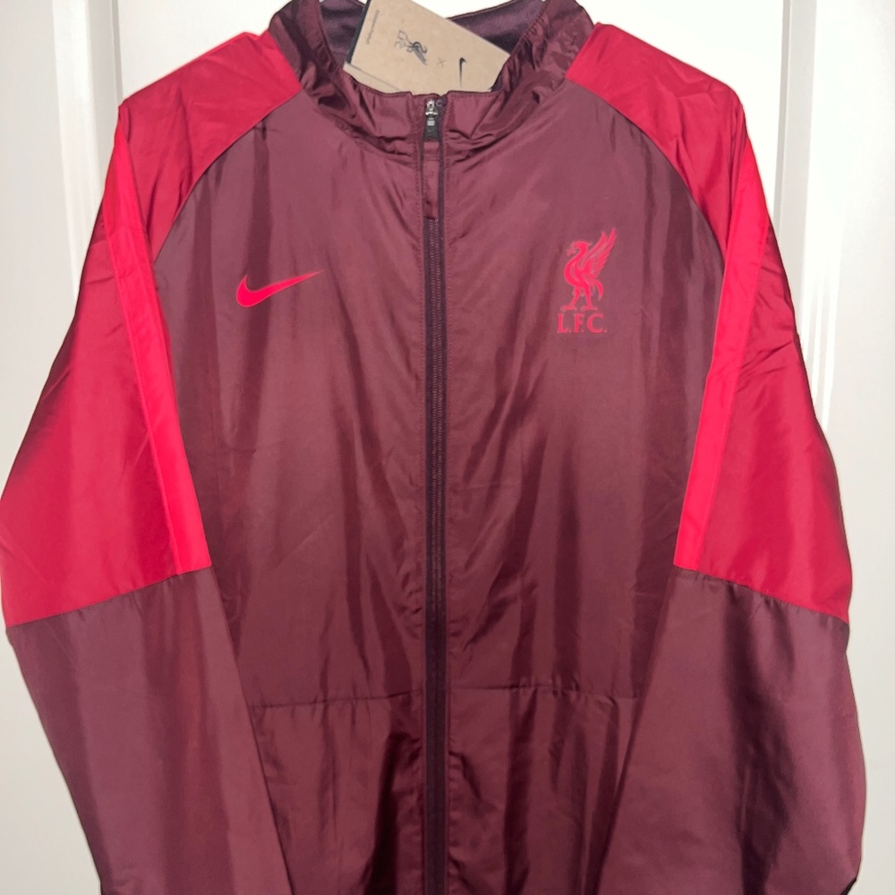 Nike Liverpool FC LFC Repel AWF Windbreaker Jacket Red DM2968-652 Men’s L NWT